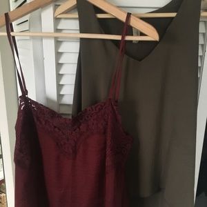 Chiffon + Silky Tanks